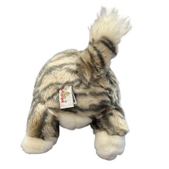 Unipak FatCat Kitty Tabby Cat Plush Gray White 10" Sitting Round Stuffed 2014 - Picture 6 of 8
